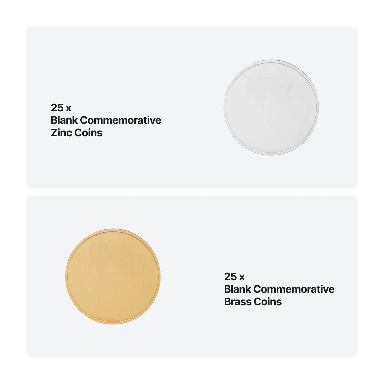 Blank Commemorative Coins Bulk Set - Image 3